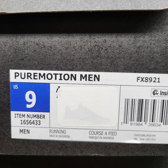 New Adidas PureMotion Men's Running Shoes Size 9 - Picture 7 of 7